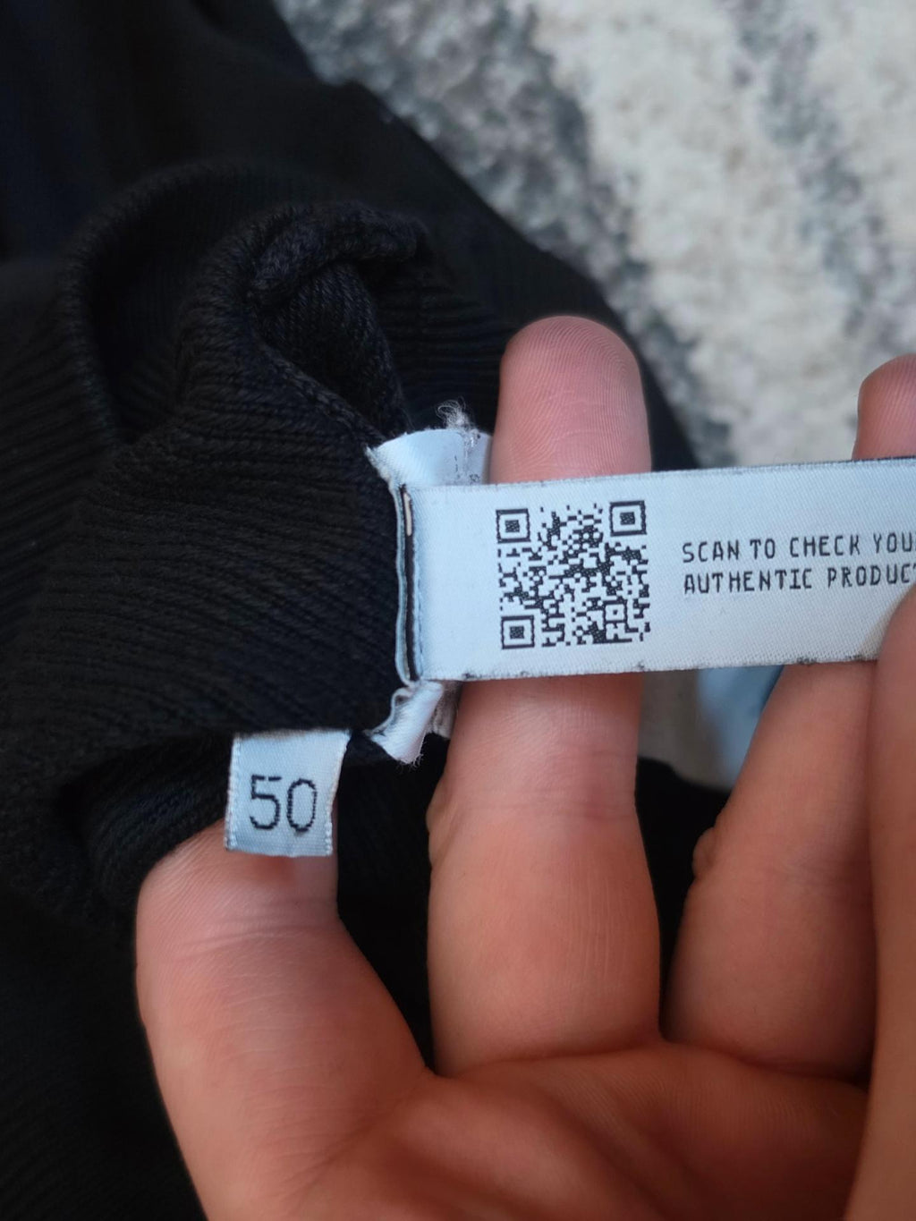 C.P. Company Cotton Knit Half-Zip Lens Sweater – Black – 50 (L)