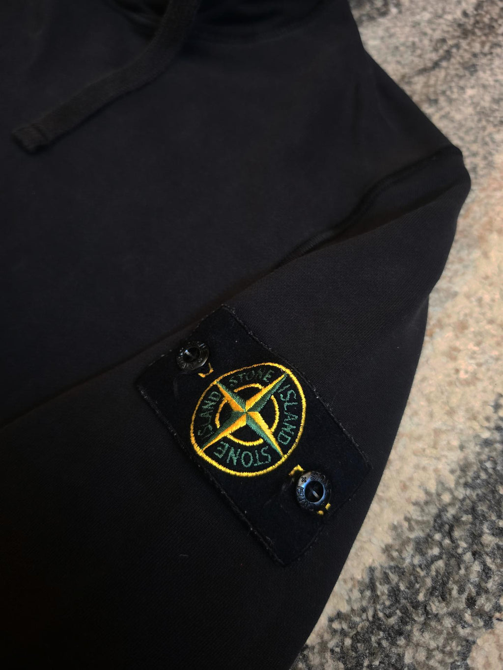 Stone Island Cotton Fleece Hoodie – 801564151 A0029 – Black – M
