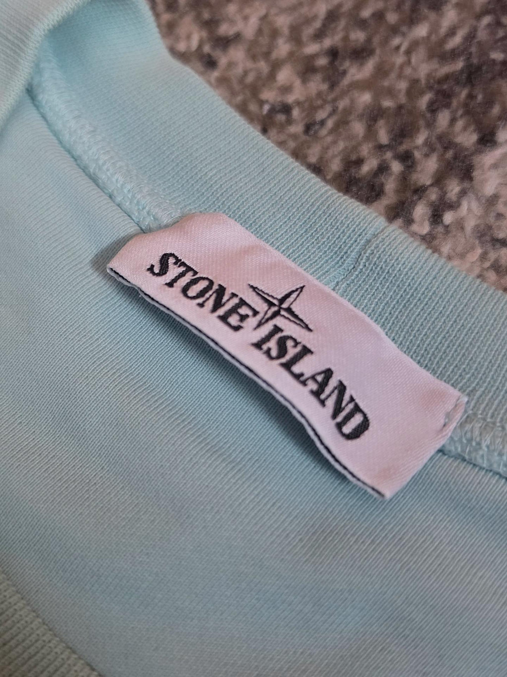 Stone Island Garment Dyed Rundhals-Sweatshirt – 761563051 V0044 Acqua – L