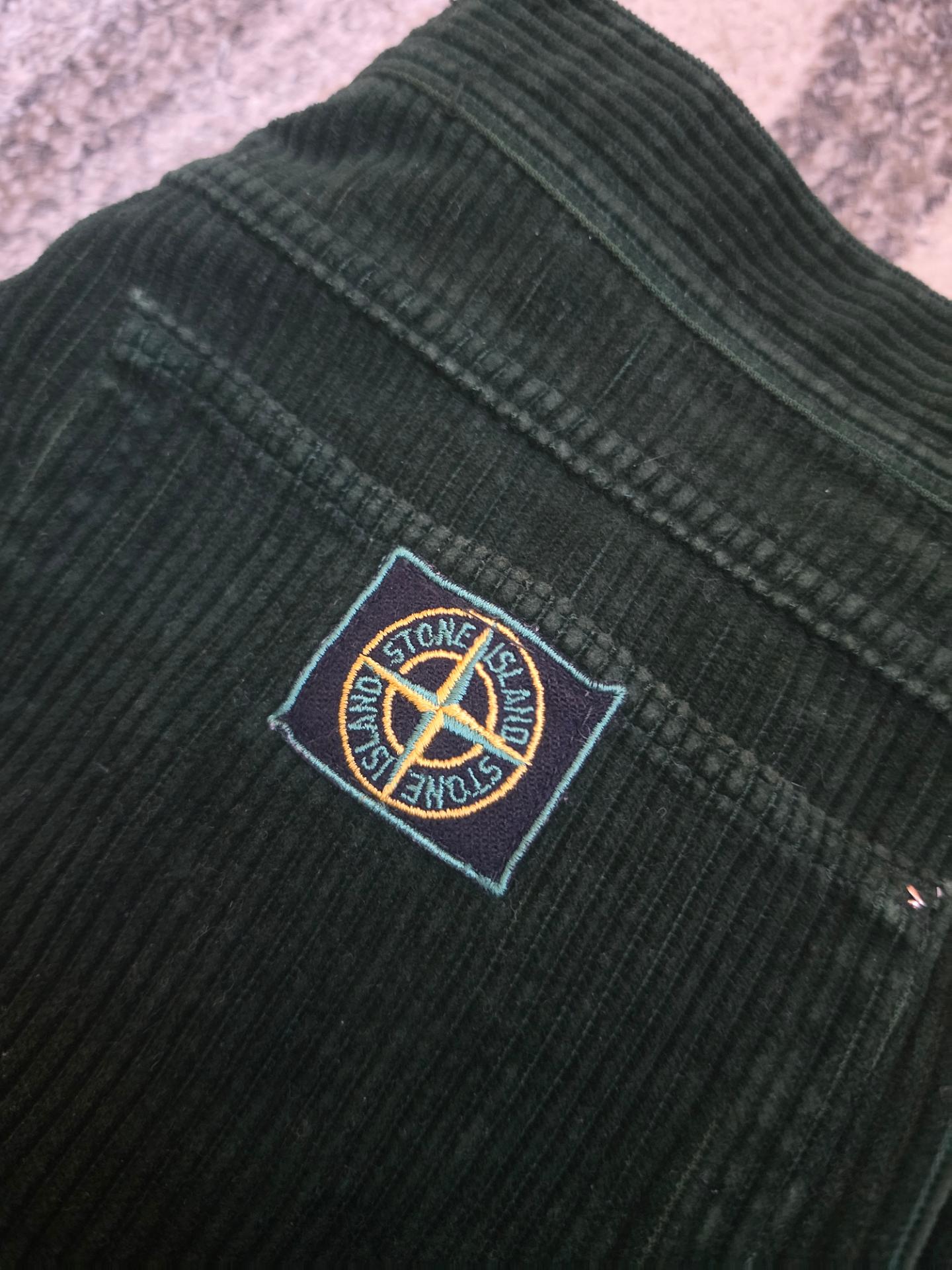Stone Island Vintage Corduroy Trousers Green Edge Badge 46 (1990/1991)