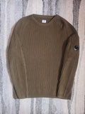 C.P. Company Wool Lens Sweater – 13CMKN204A 005292A – Khaki – 50