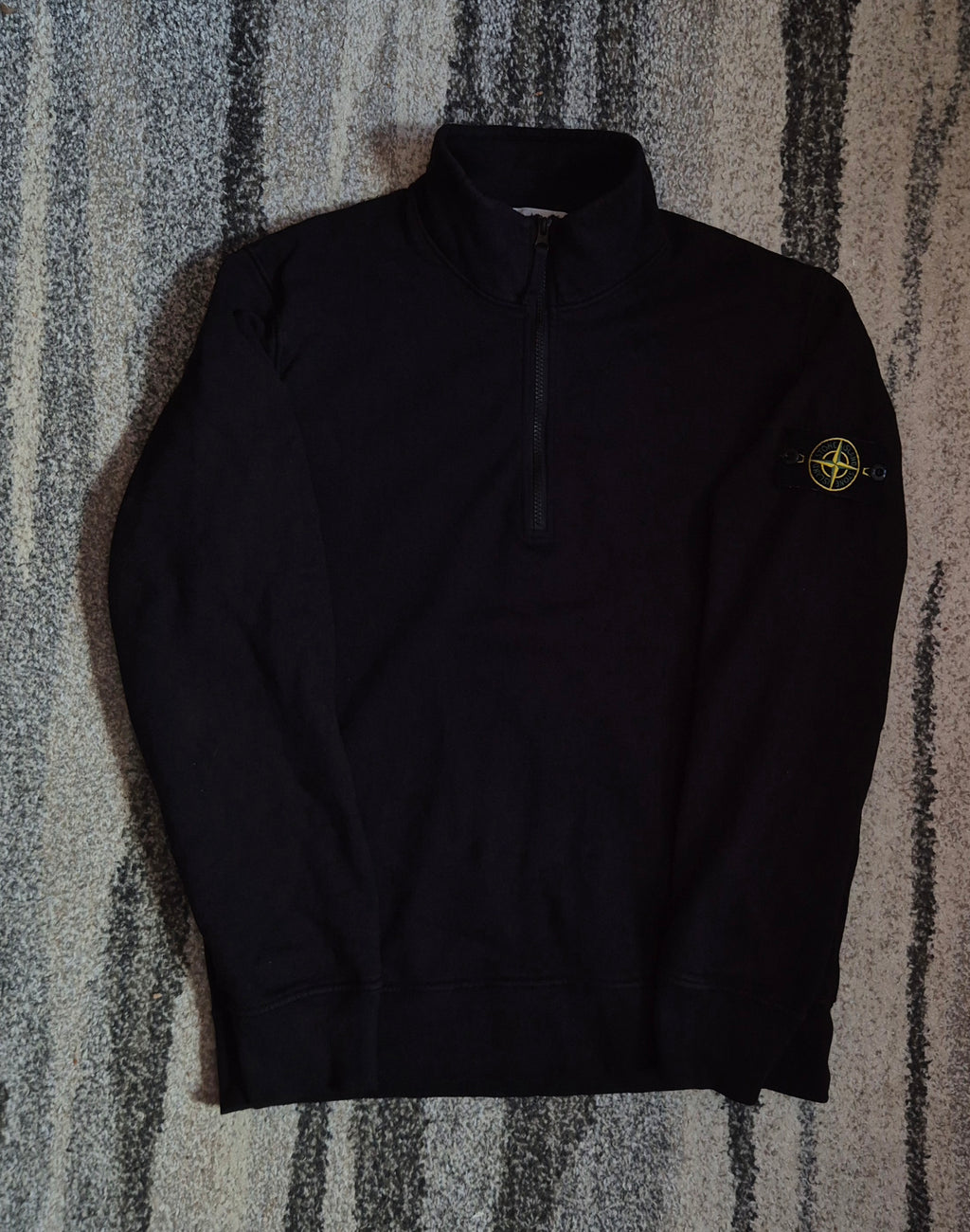 Stone Island Half Zip Black L