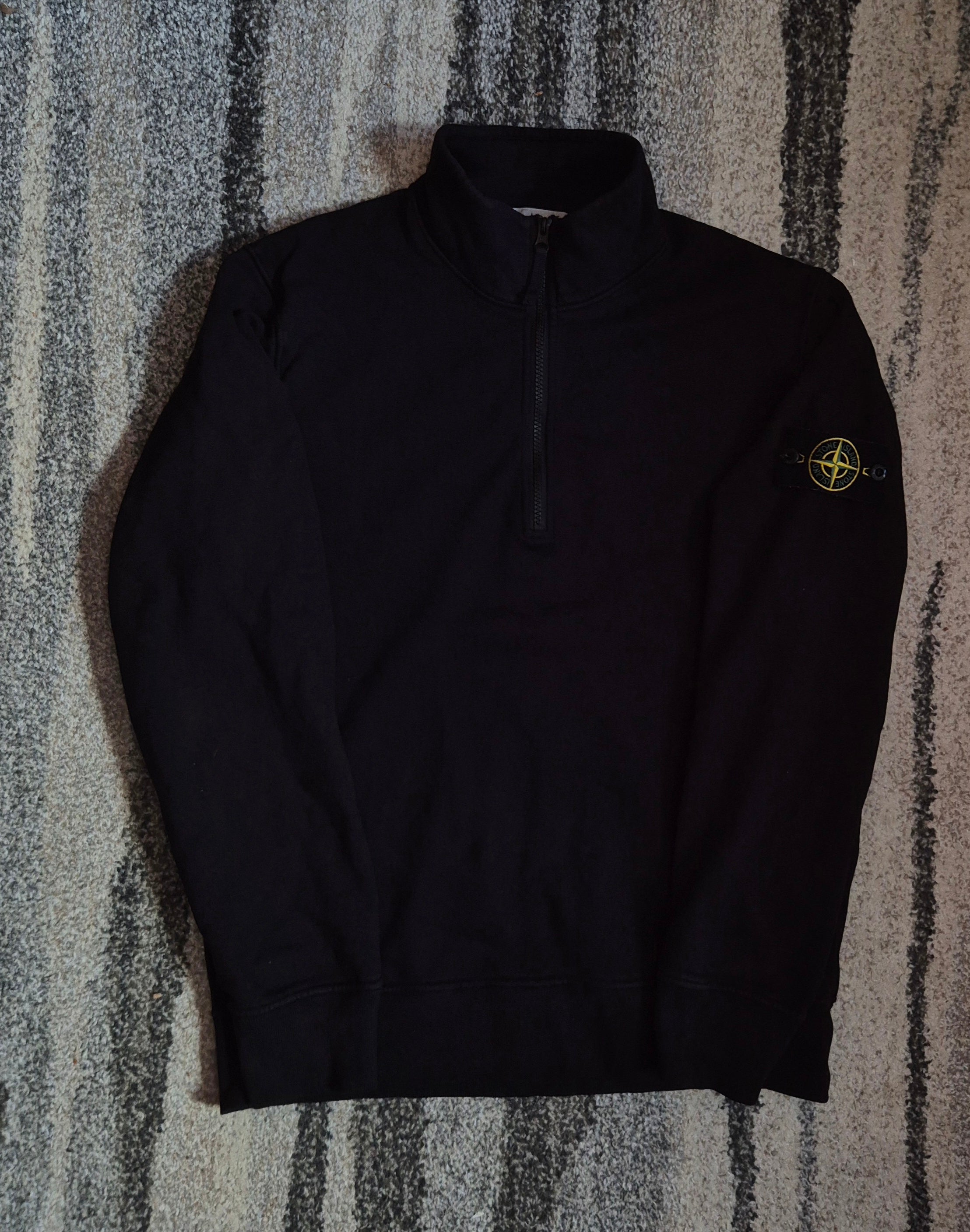 Stone Island Half Zip Black L