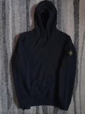 Stone Island 64120 Garment Dyed Cotton Fleece Hoodie – 771564120 V0020 – Navy – L