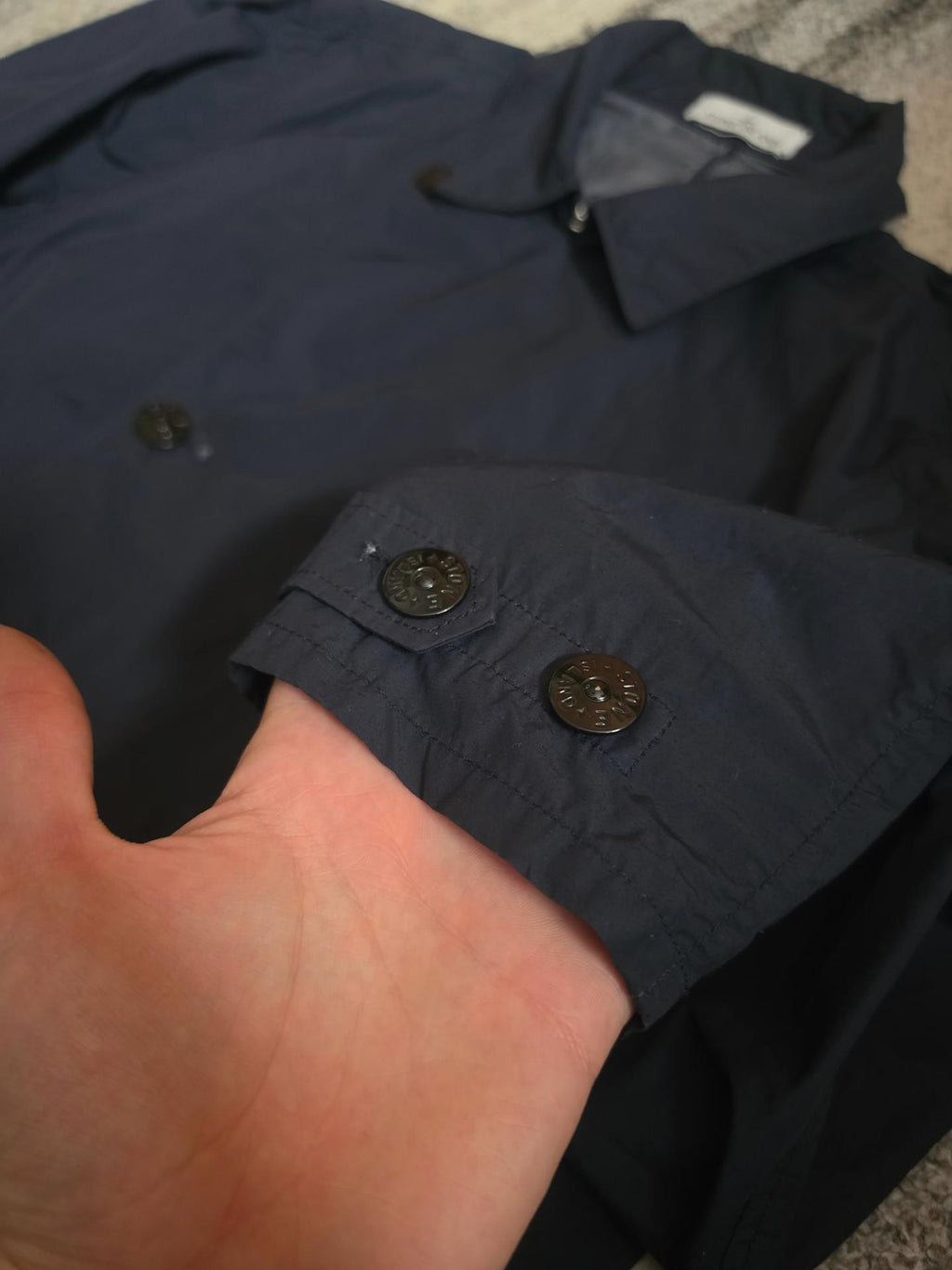Stone Island Naslan Light Watro Trench Coat – 741543632 V0020 – Navy Blue – L