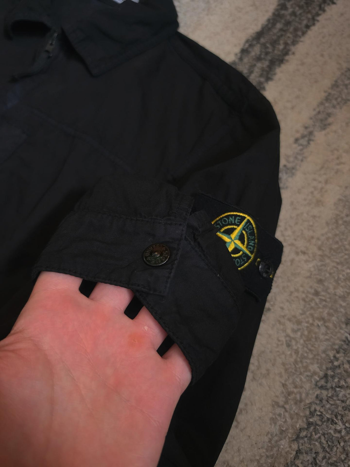 Stone Island Cotton Overshirt – K1S151200032 S00WN V0129 – Black – M