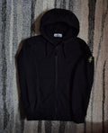 Stone Island Zip Hoodie Black S