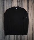 C.P. Company Cotton Chenille Crewneck Knit – 17CMKN086A 005558G 999 – Black – XL