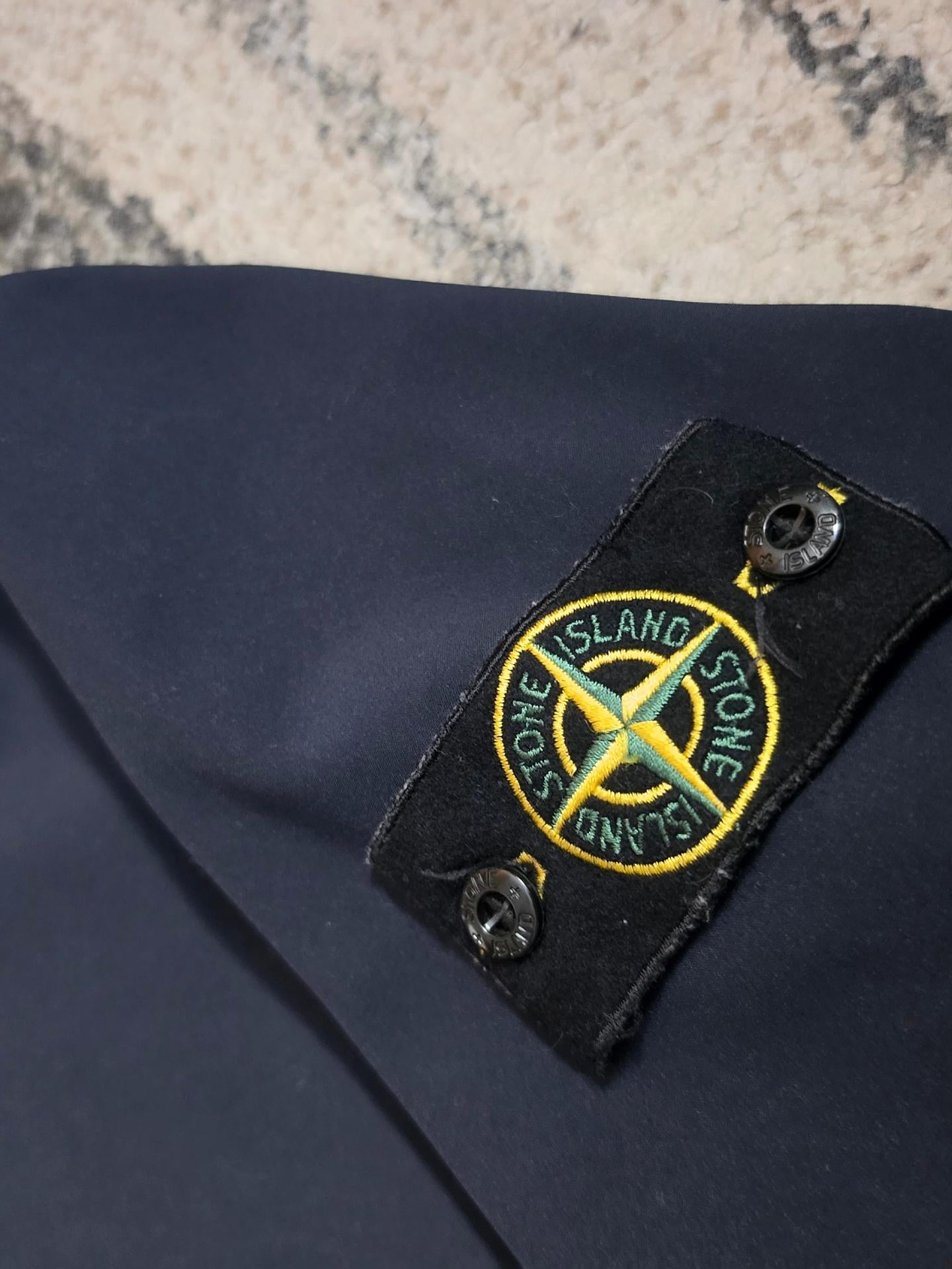 Stone Island Soft Shell Jacket Navy S