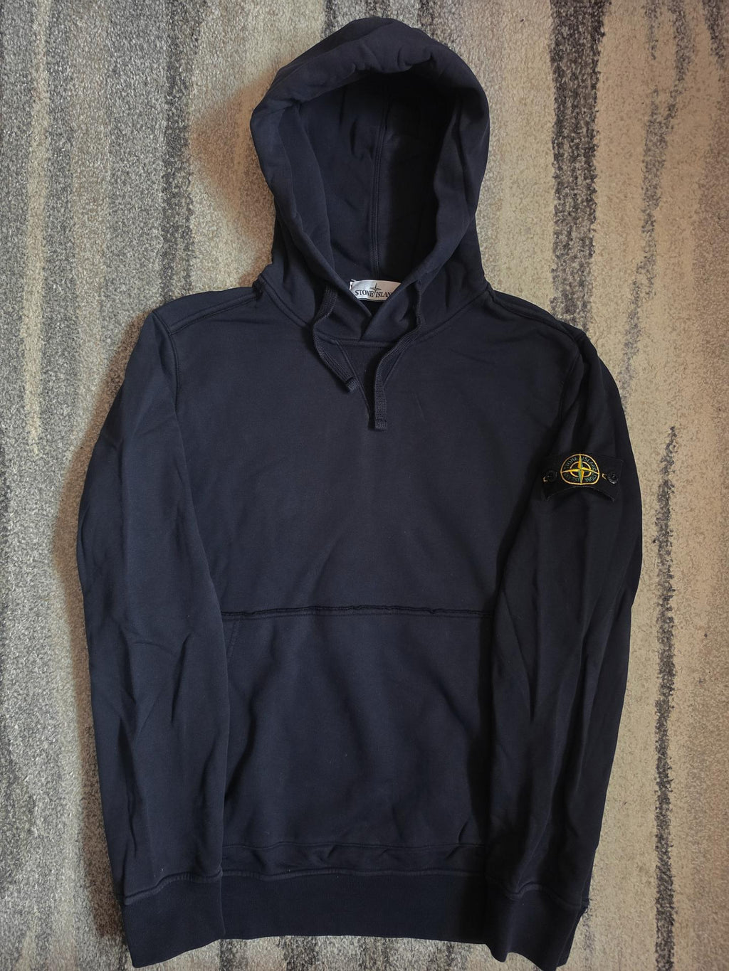Stone Island Garment Dyed Hoodie – 701562851 V0020 – Navy Blue – XL