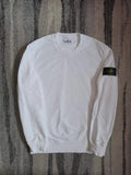 Stone Island Garment Dyed Crewneck Sweatshirt – 721563051 V0001 – White – XL