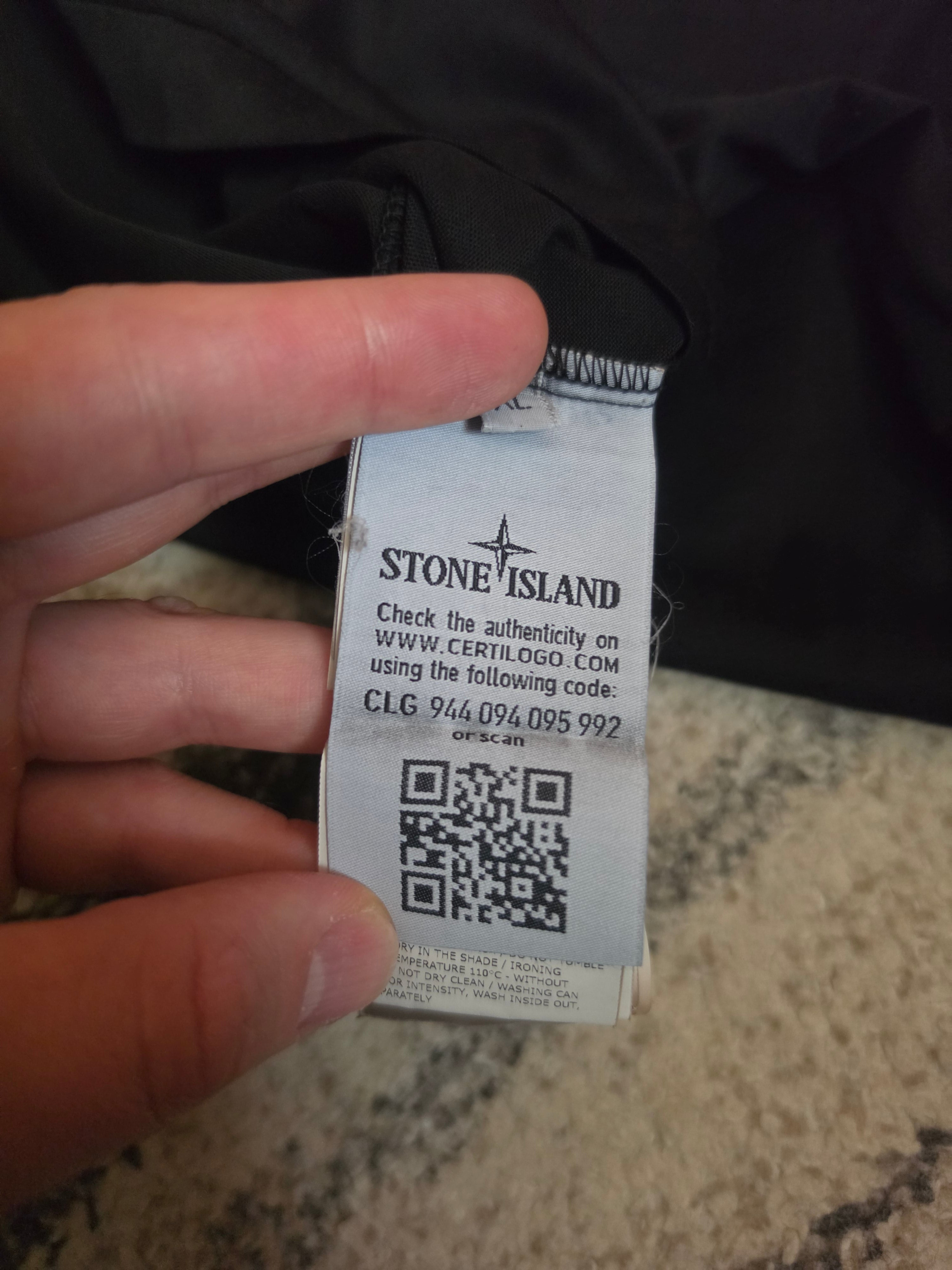 Stone Island T-Shirt Black XL