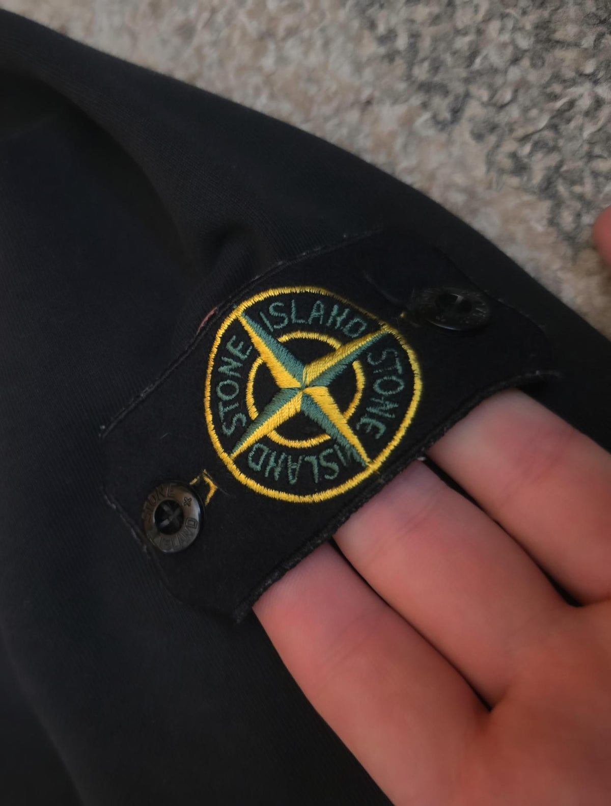 Stone Island Fleece Garment Dyed Hoodie – 811564151 A0029 Schwarz – XL