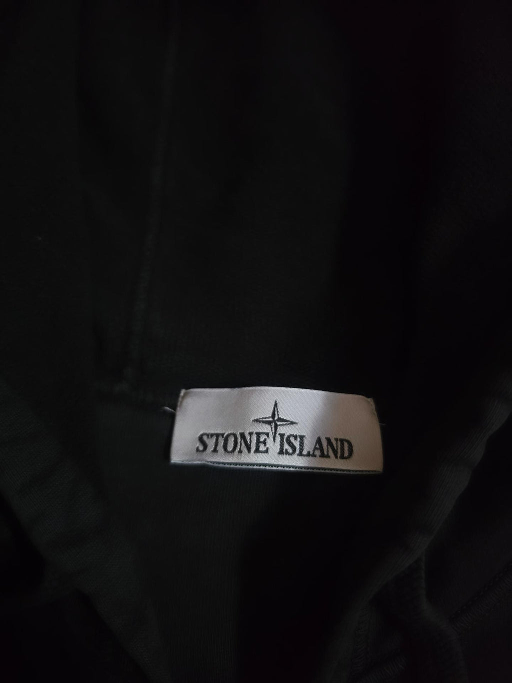 Stone Island Brushed Cotton Full Zip Hoodie – 771564220 V0029 – Black – XL