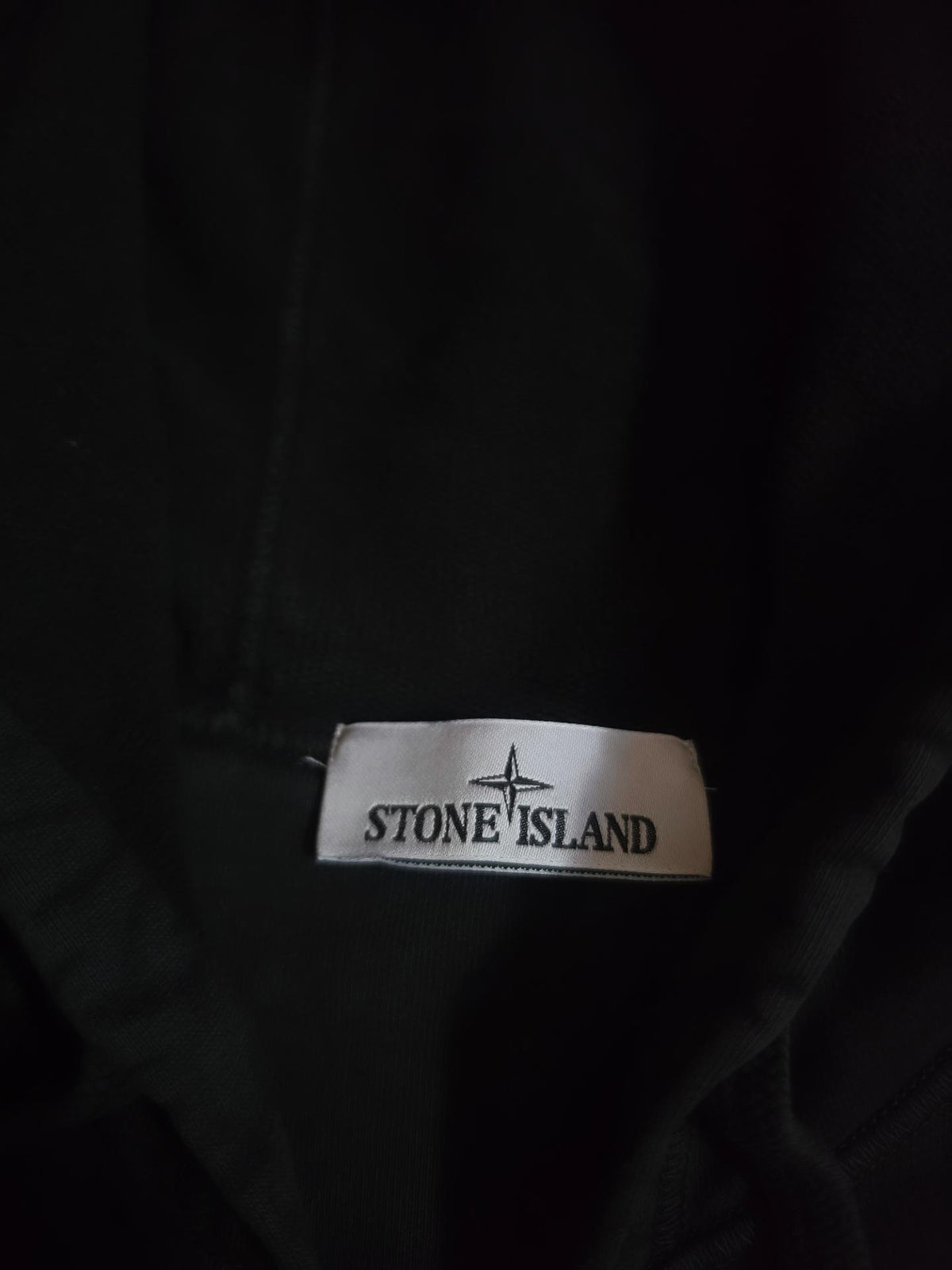 Stone Island Brushed Cotton Full Zip Hoodie – 771564220 V0029 – Black – XL
