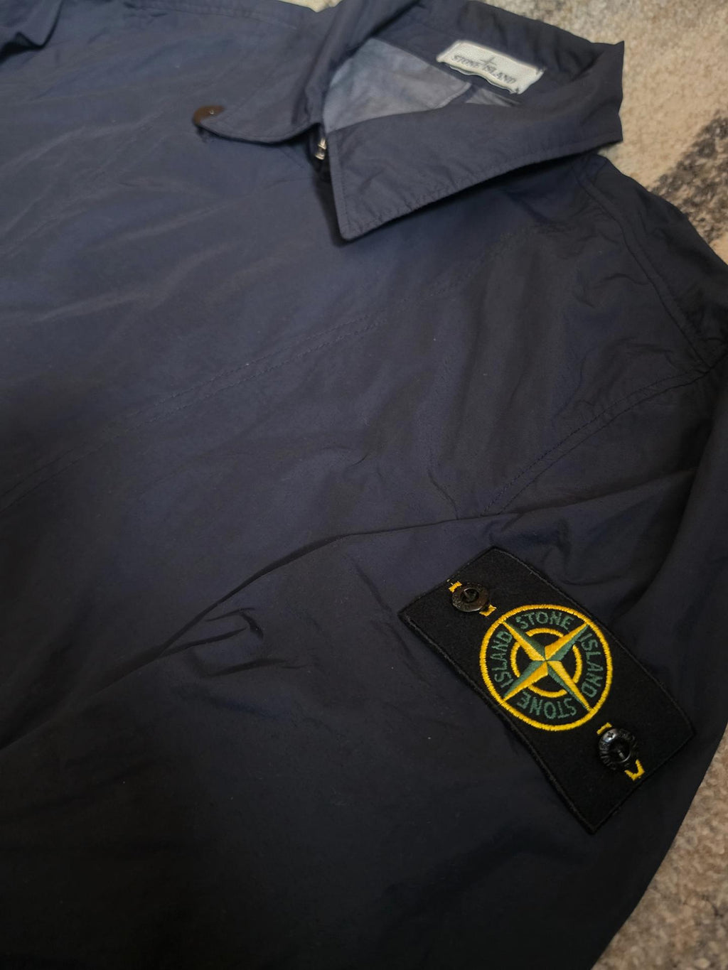 Stone Island Naslan Light Watro Trench Coat – 741543632 V0020 – Navy Blue – L