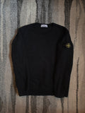 Stone Island Garment Dyed Cotton Fleece Crewneck Sweatshirt – 791562420 V0029 – Black – M