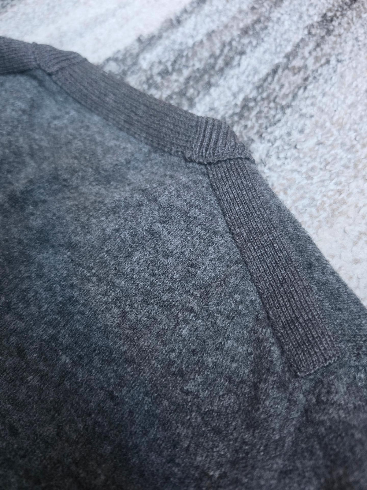 Stone Island Wool Blend Crewneck Knit – 6115556B9 – Grey – L