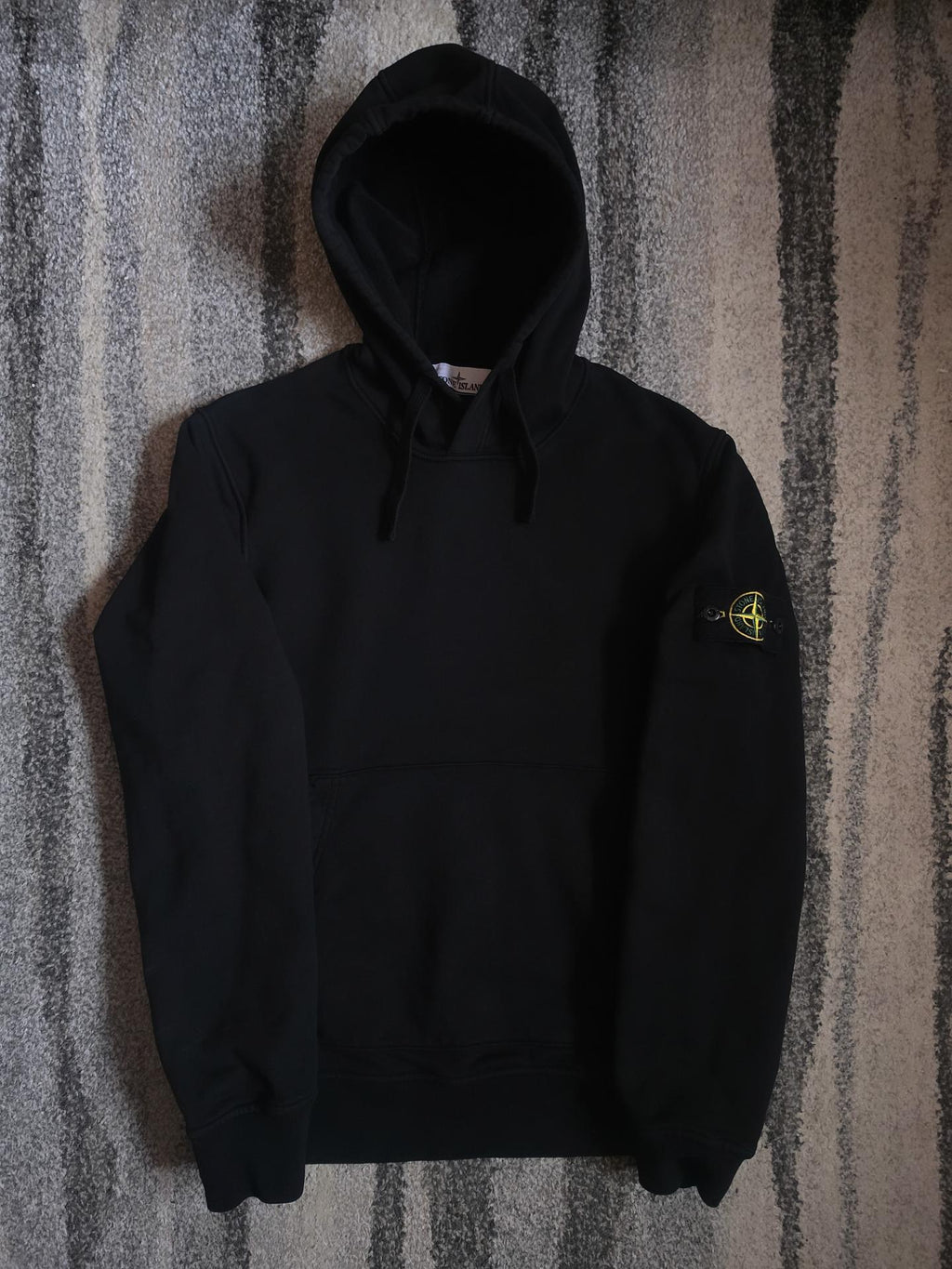 Stone Island Cotton Fleece Hoodie – 801564151 V0029 – Black – M