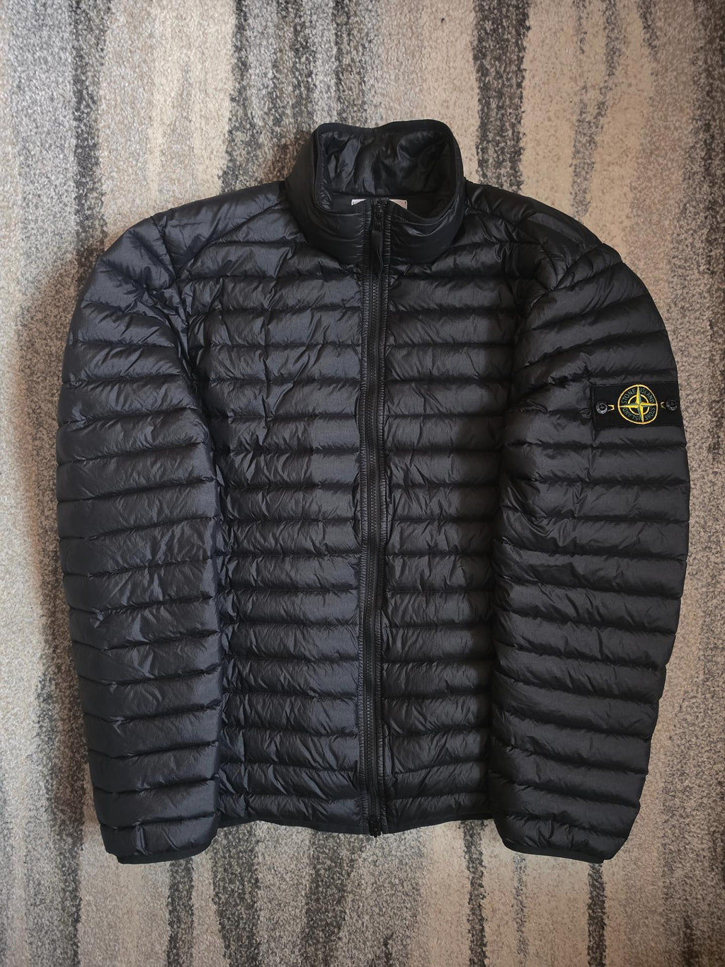 Stone Island Loom Woven Chambers R-Nylon Down-TC Garment Dyed Packable Jacket – 771541524 V0029 – Black – L