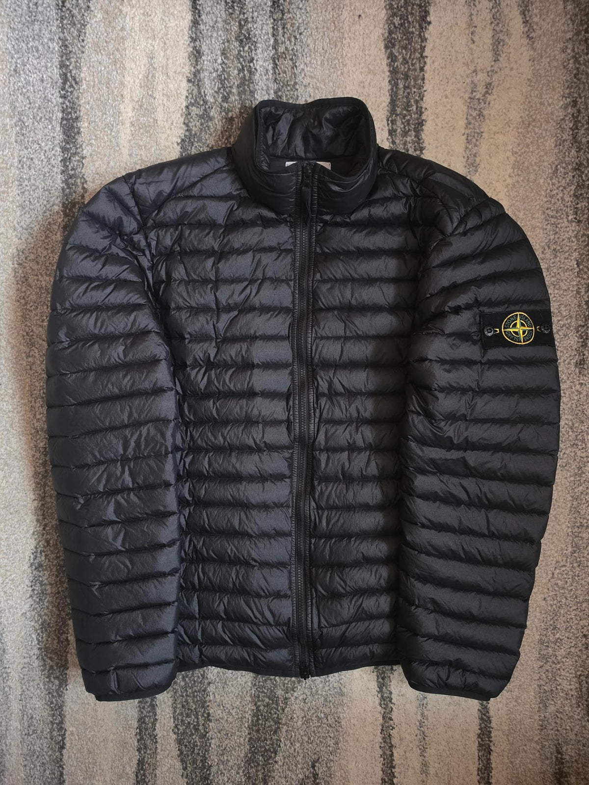 Stone Island Loom Woven Chambers R-Nylon Down-TC Garment Dyed Packable Jacket – 771541524 V0029 – Black – L