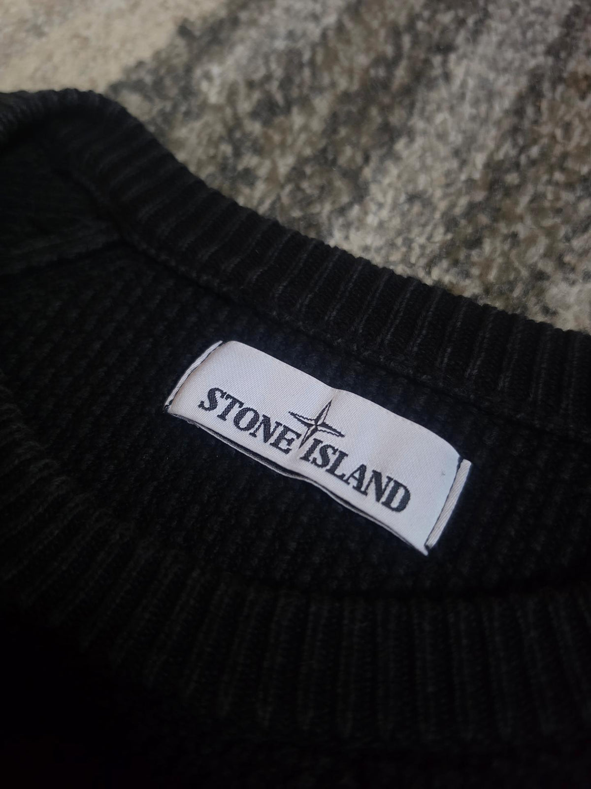 Stone Island Cotton Crewneck Sweater – 6815551B4 – Black – L