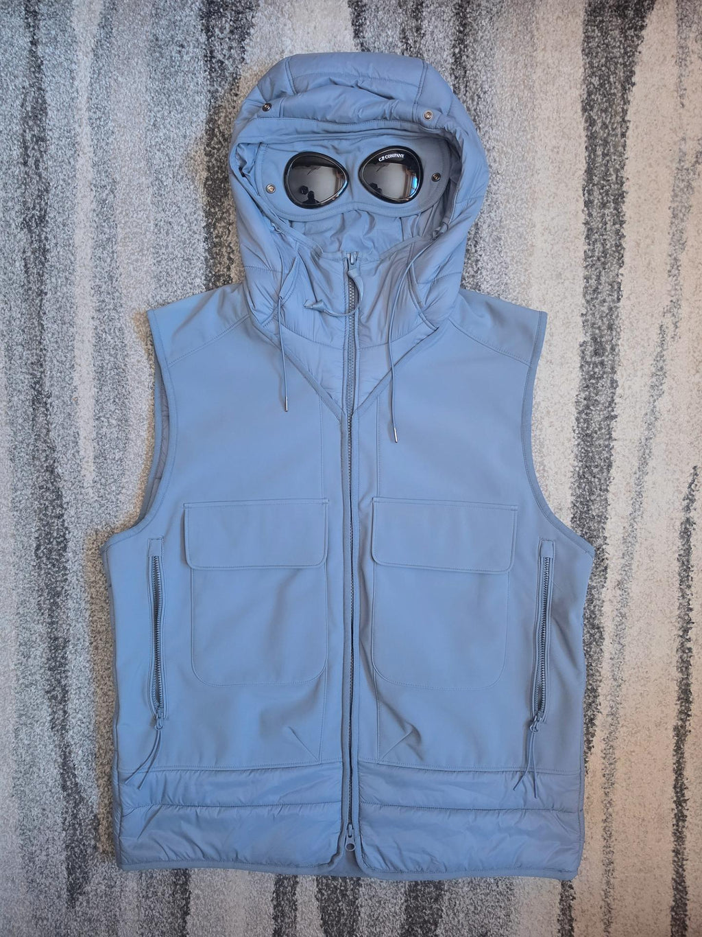 C.P. Company 13CMOW026A 006097M Goggle Vest – Blue – 52 / XL