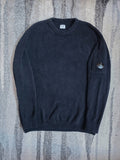 C.P. Company Cotton Chenille Crewneck Knit – 17CMKN086A 005558G – Navy – L