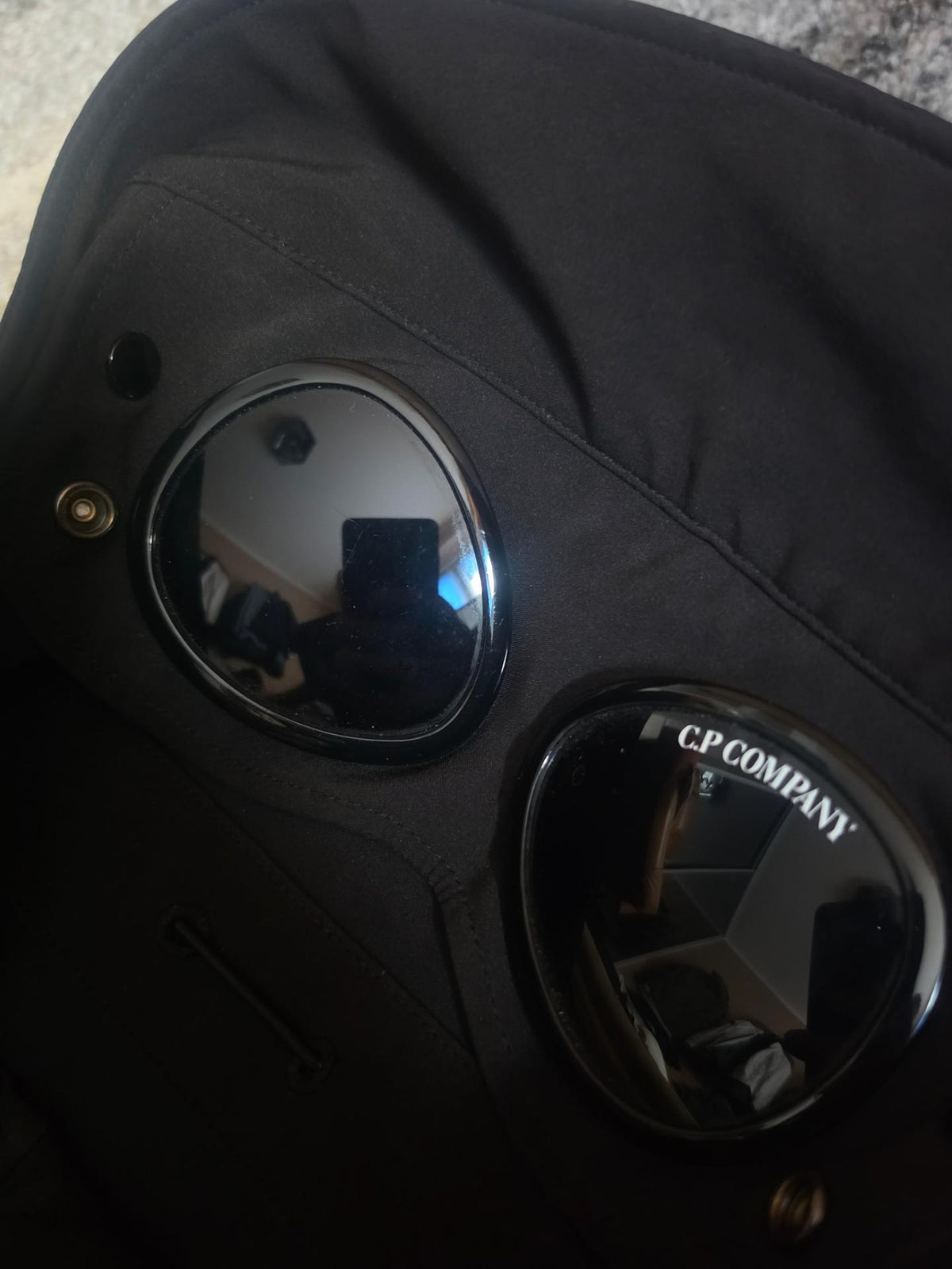 C.P. Company Soft Shell Goggle Jacket – 10CMOW013A 005968A – Black – 54