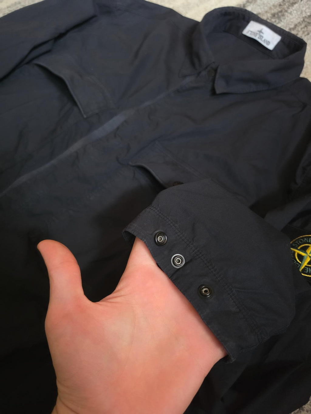 Stone Island Stretch Cotton Overshirt – K1S151200015S0003 – Navy – XL