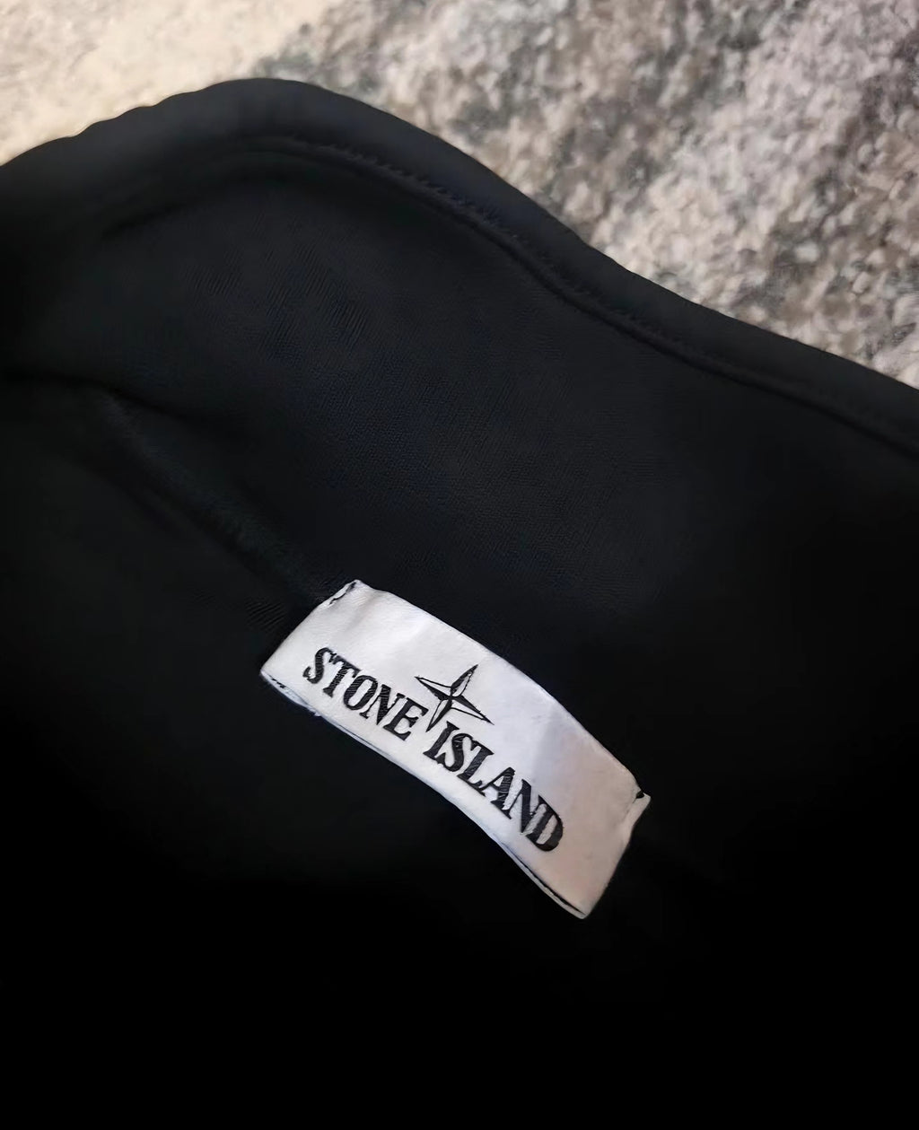 Stone Island 61920 Brushed Cotton Garment Dyed Half Zip – 771561920 V0029 – Black – L