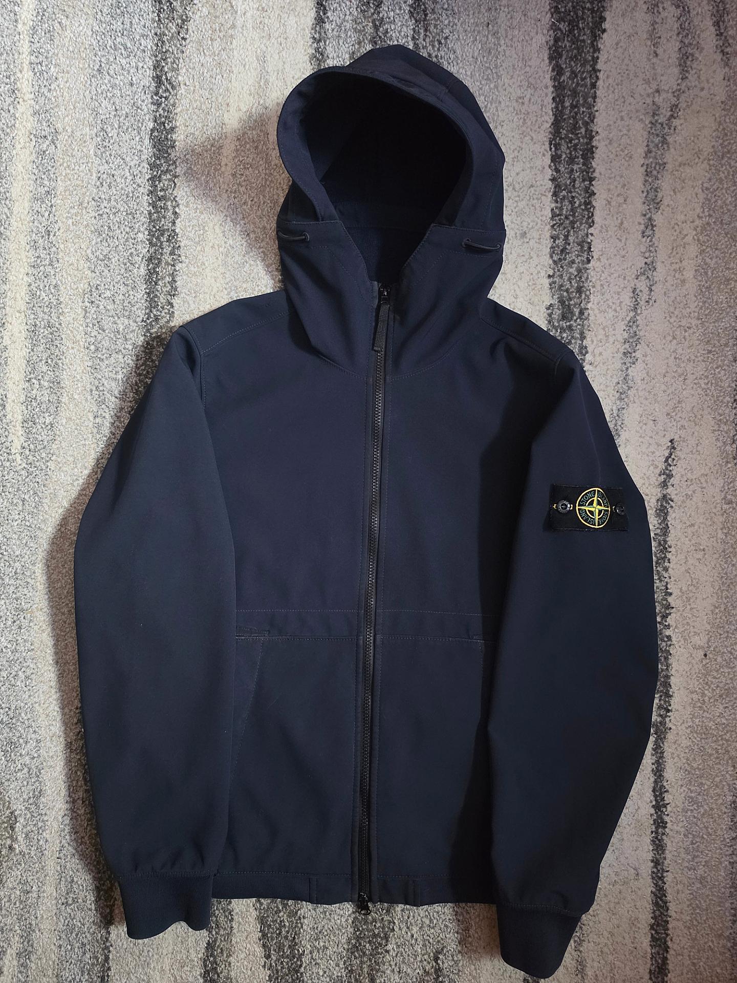 Stone Island Soft Shell Jacket Navy S