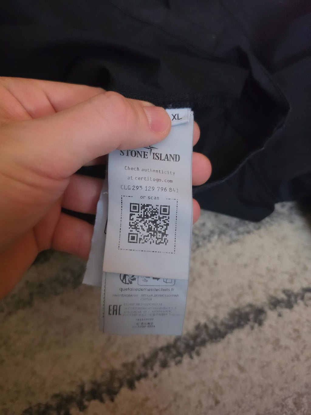 Stone Island Supima Cotton Twill Stretch Overshirt – 781510210 V0020 – Navy Blue – XL