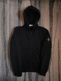 Stone Island Garment Dyed Full Zip Hoodie – 681560240 V0029 – Black – M