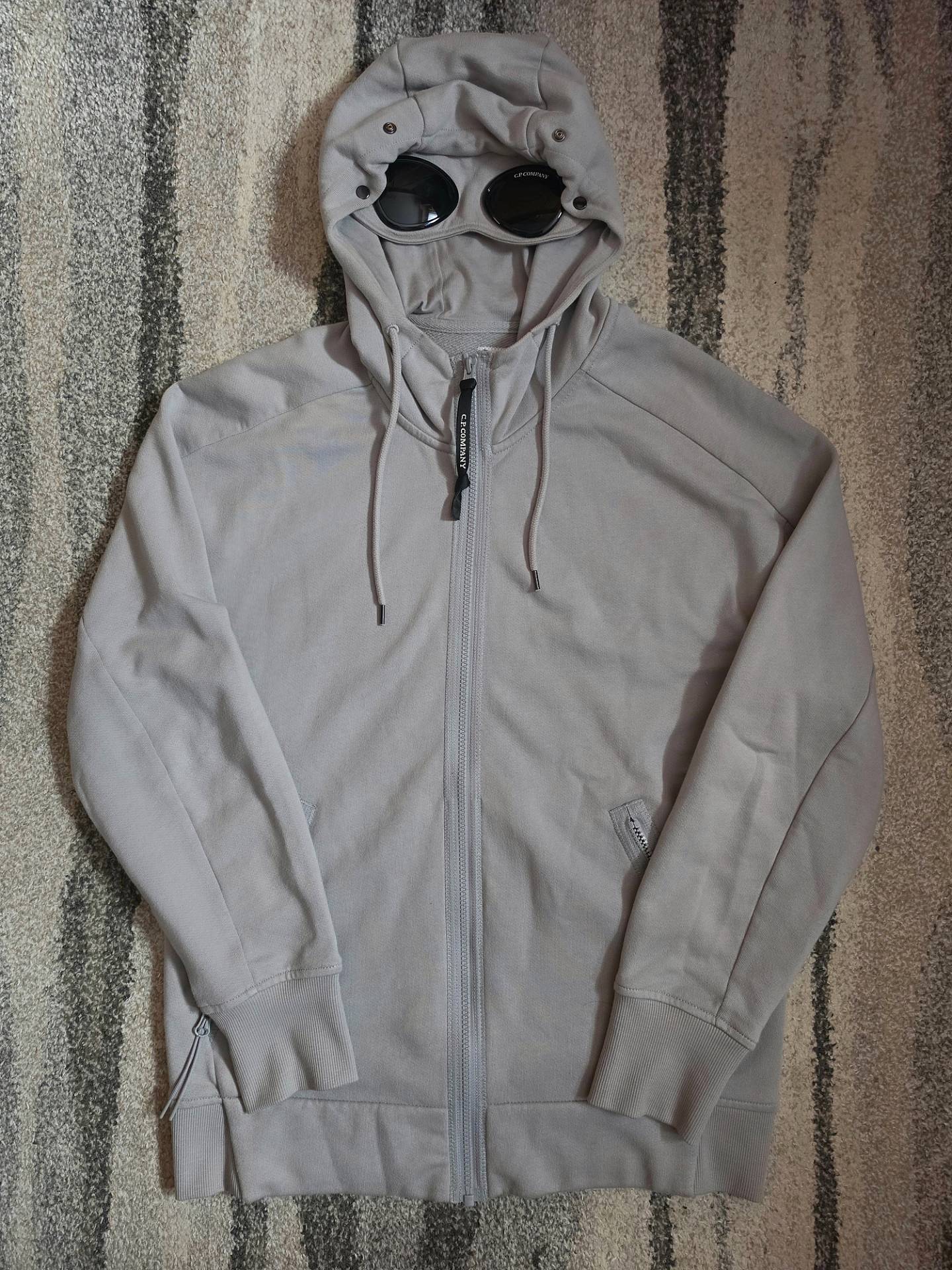 C.P. Company Goggle Hoodie Drizzle Grey M