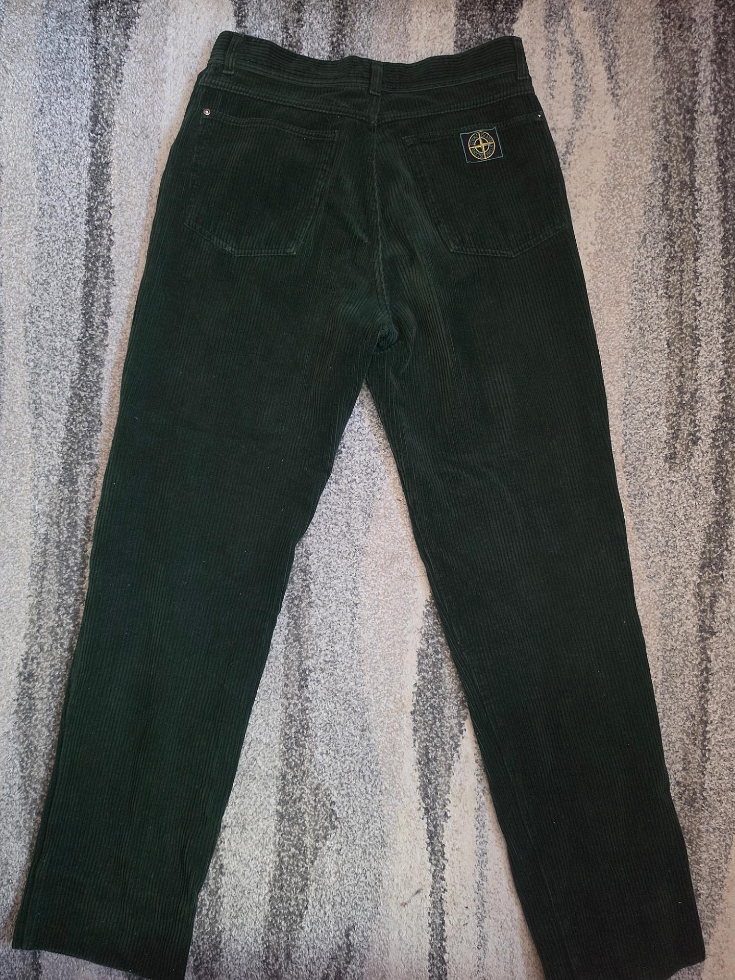Stone Island Vintage Corduroy Trousers Green Edge Badge 46 (1990/1991)