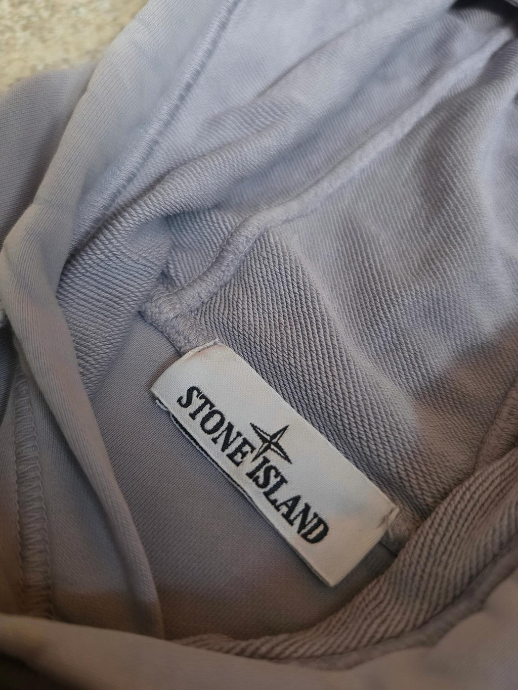 Stone Island 64151 Cotton Fleece Hooded Sweatshirt – 801564151 V0064 – Dust Grey – L