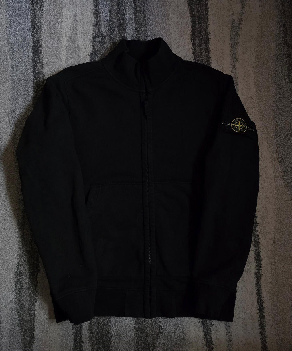 Stone Island Full Zip Hoodie Black L