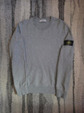 Stone Island Garment Dyed Fleece Crewneck Sweatshirt – 101563051 V0M64 – Melange Grey – M