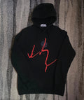 Stone Island "Ink Three" Embroidered Hoodie Black L