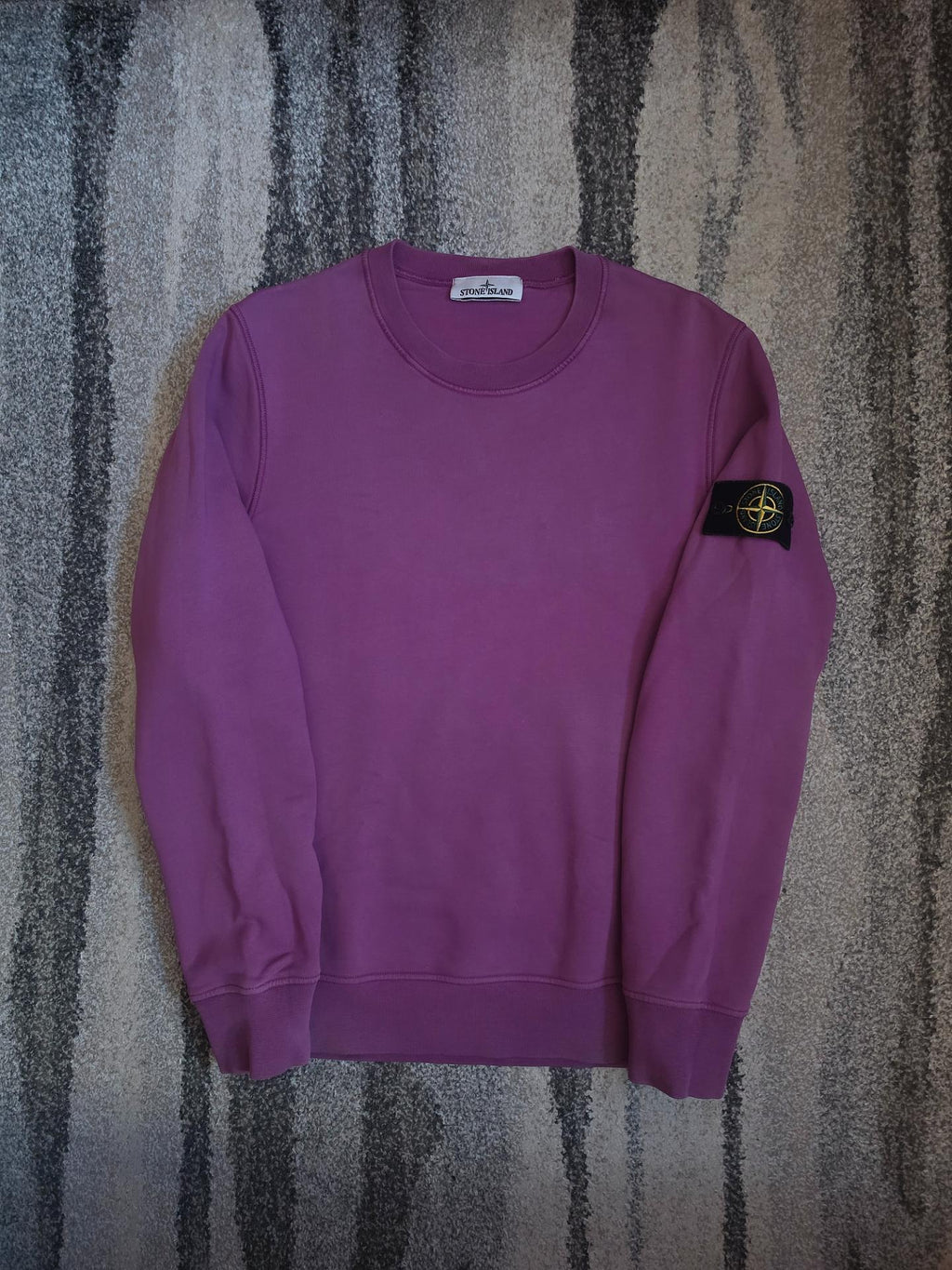 Stone Island Garment Dyed Crewneck Sweatshirt – 101563051 V0045 – Purple – M