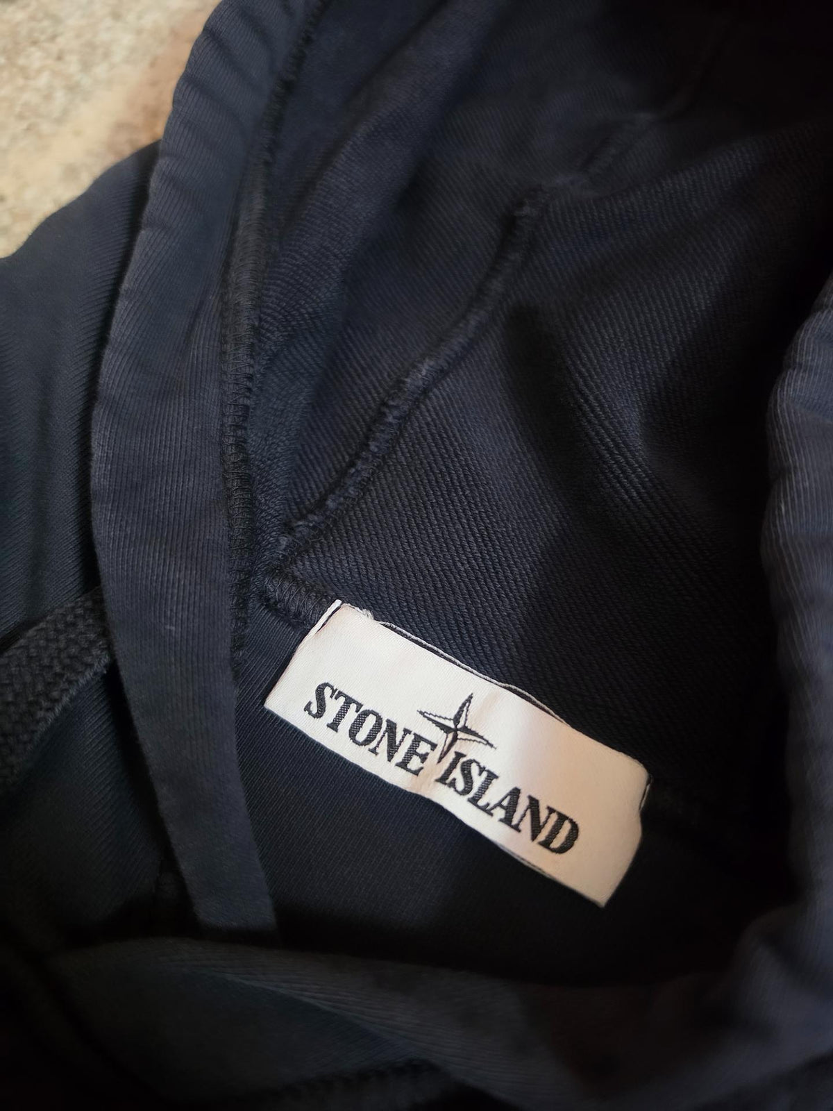 Stone Island Garment Dyed Hoodie – 741564151 V0020 – Navy Blue – M