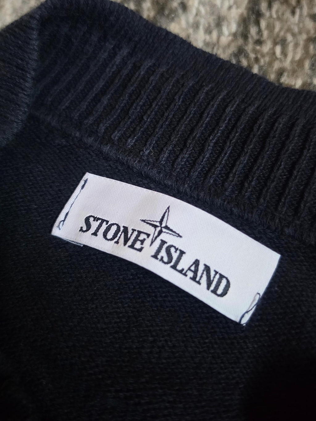 Stone Island Cotton Zip Knit Sweater – 6615505B3 – Navy – XL