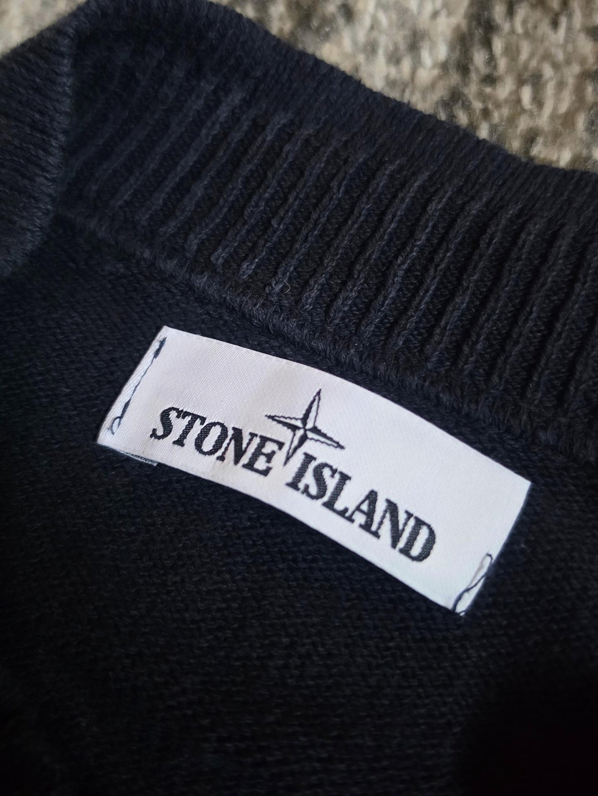 Stone Island Cotton Zip Knit Sweater – 6615505B3 – Navy – XL