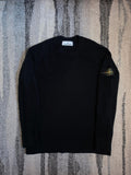 Stone Island Virgin Wool Knit Sweater Black L