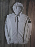 Stone Island Full Zip Hoodie – 731564220 V0001 – White – L