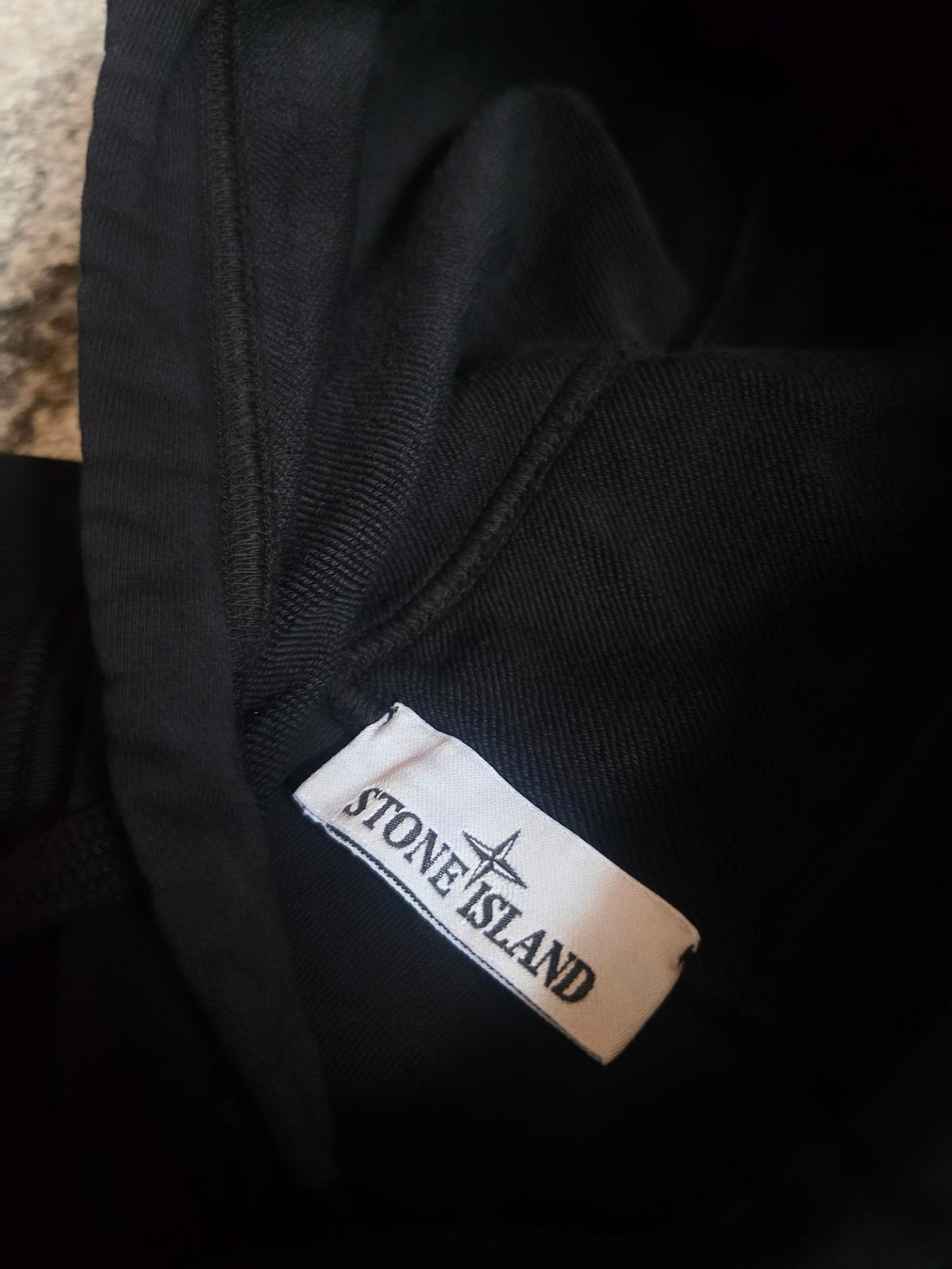 Stone Island Cotton Fleece Hoodie – 801564151 V0029 – Black – M